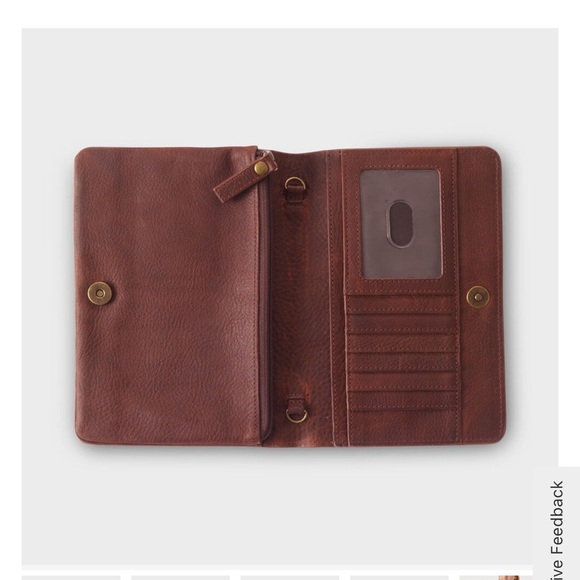 Duluth Trading Lifetime Leather Organizer Wallet / Detachable Crossbody Brown - Picture 11 of 11